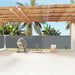 Uttrekkbar sidemarkise 160x1200 cm antrasitt