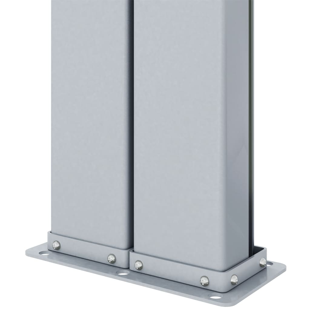 Uttrekkbar sidemarkise 180x1200 cm svart
