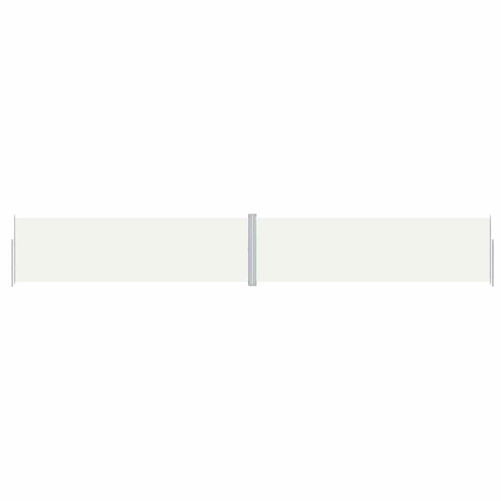 Uttrekkbar sidemarkise 180x1200 cm kremhvit