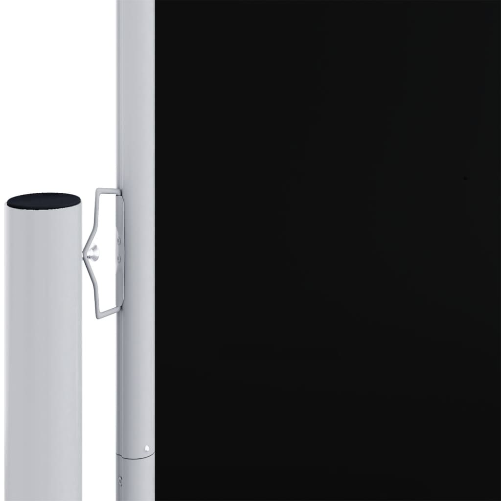 Uttrekkbar sidemarkise 200x1200 cm svart