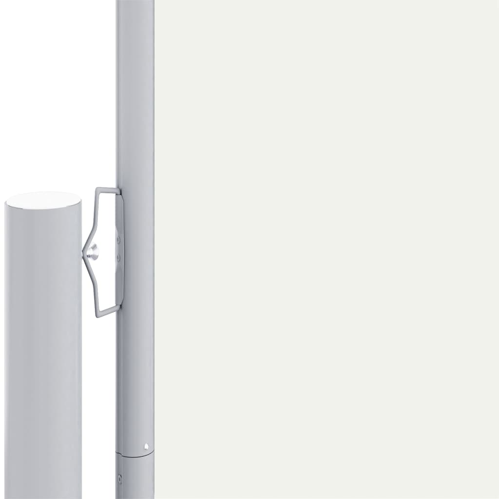 Uttrekkbar sidemarkise 200x1200 cm kremhvit