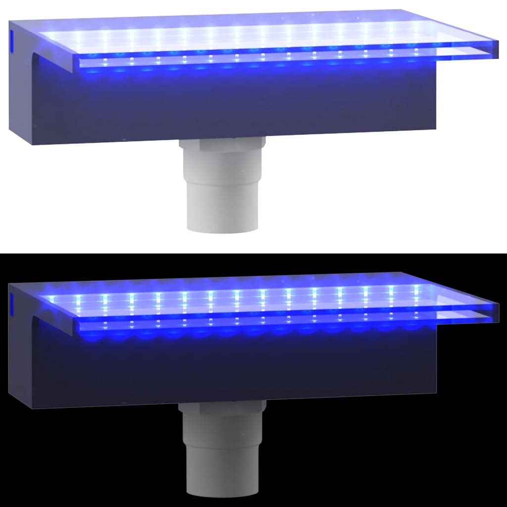 Vannfall med RGB LED akryl 30 cm