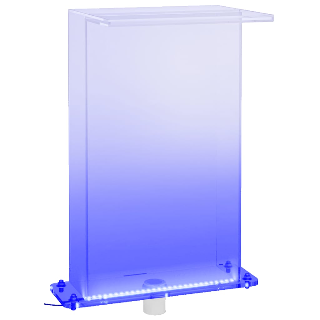 Bassengfontene med RGB LED akryl 51 cm