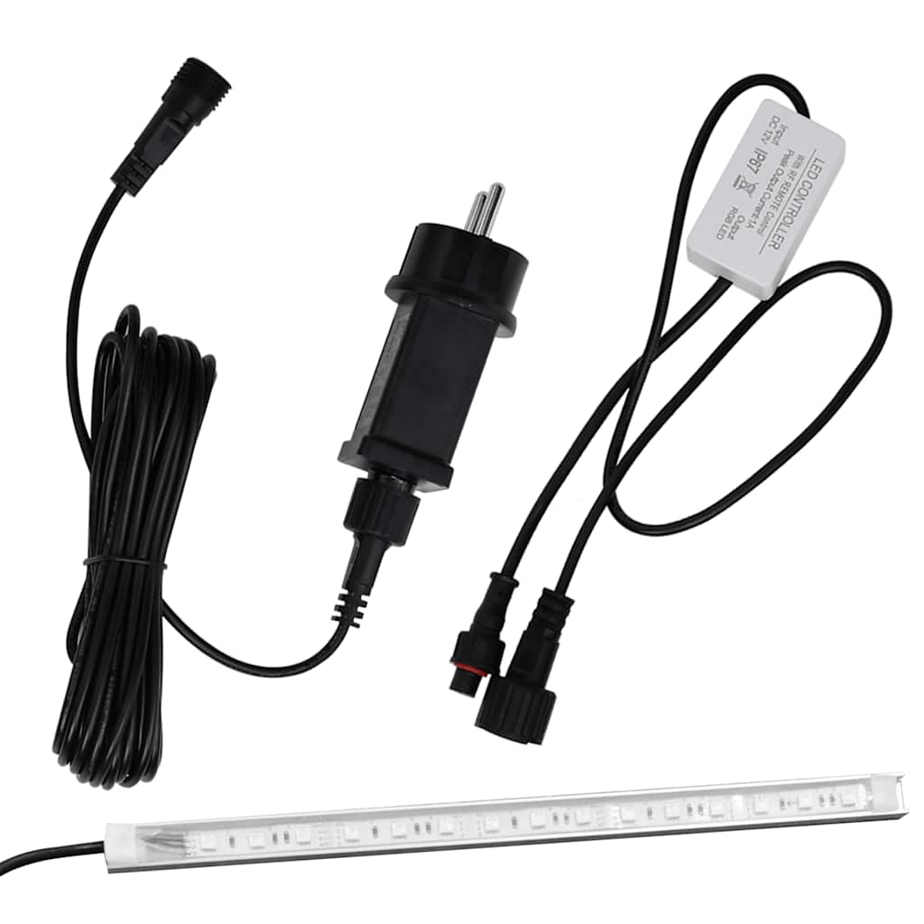 Bassengfontene med RGB LED akryl 50 cm