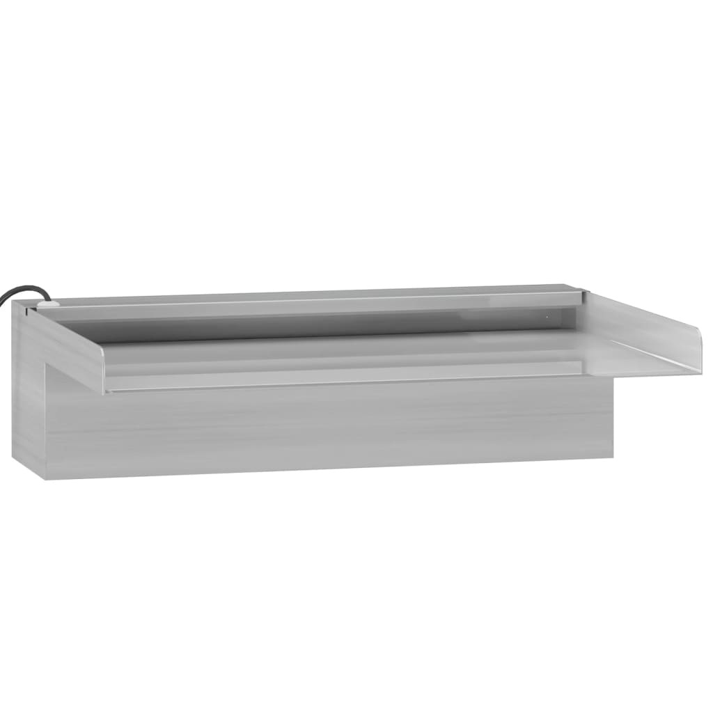 Vannfall med RGB LED rustfritt stål 30 cm