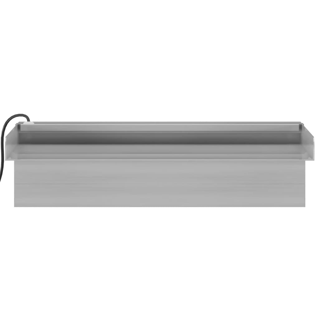 Vannfall med RGB LED rustfritt stål 30 cm