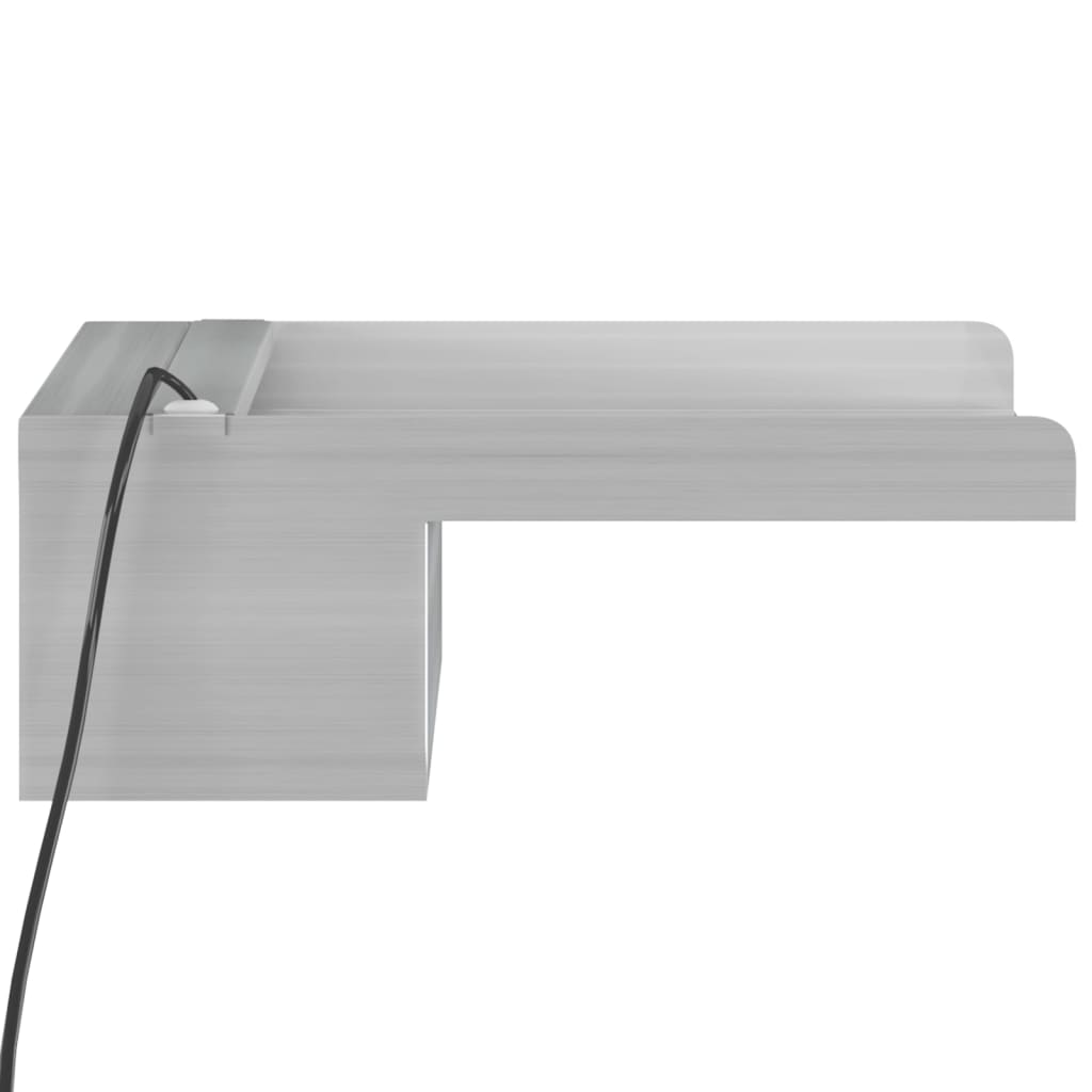 Vannfall med RGB LED rustfritt stål 30 cm