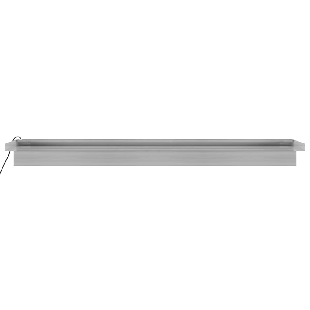 Vannfall med RGB LED rustfritt stål 90 cm