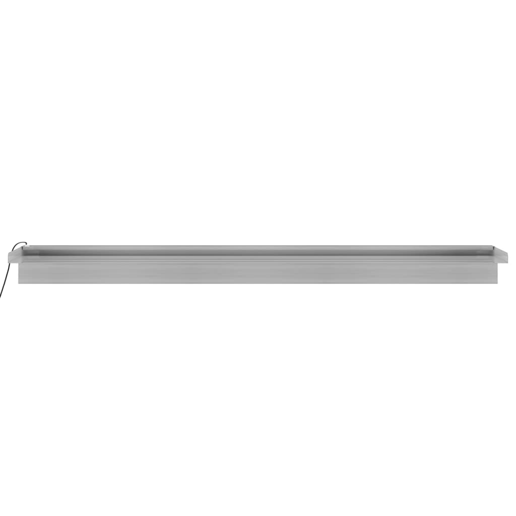 Vannfall med RGB LED rustfritt stål 108 cm