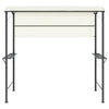Paviljong med tak 220x110x200 cm kremhvit