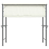 Paviljong med tak 220x110x200 cm kremhvit