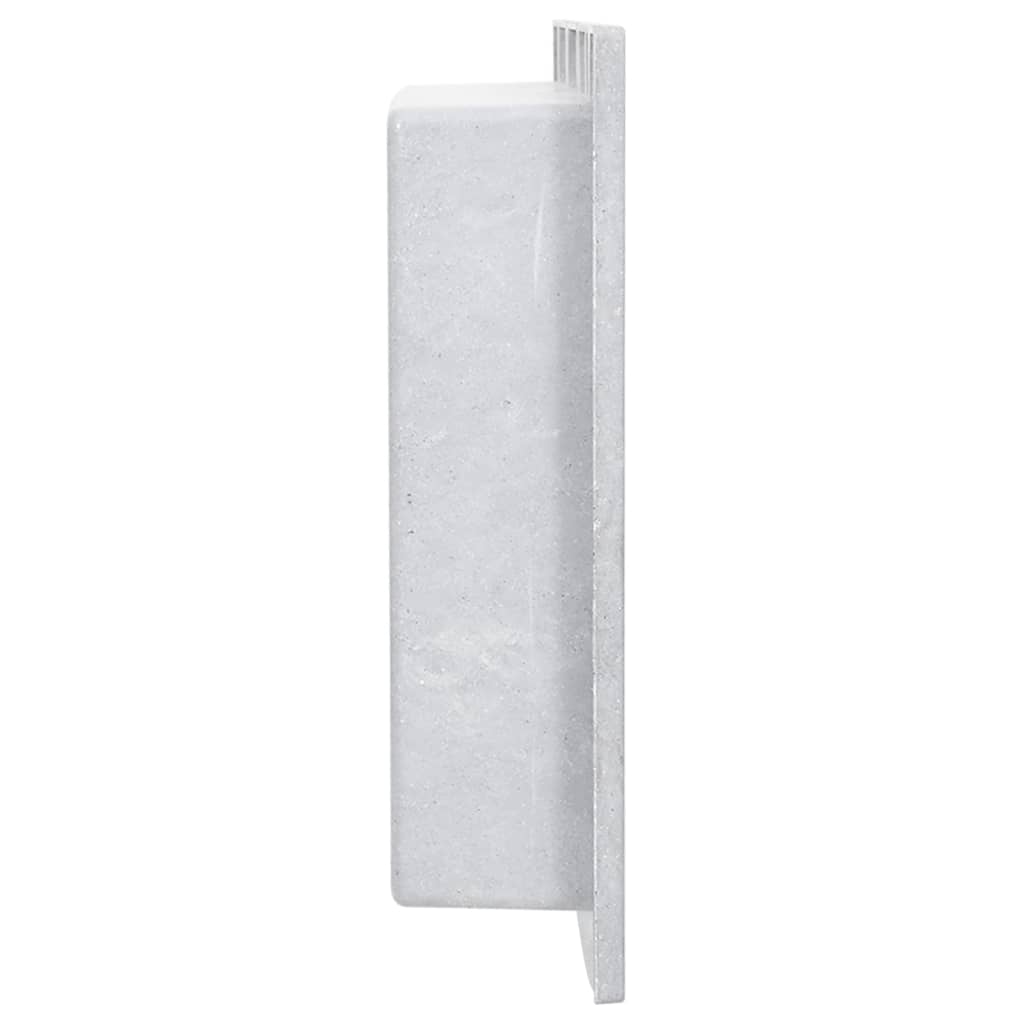 Veggnisje til dusj matt grå 41x51x10 cm