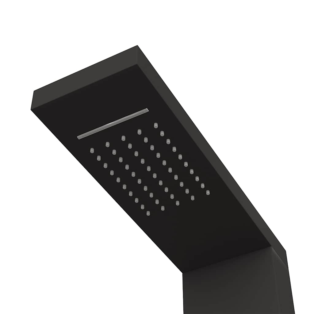 Dusjpanel aluminium svart