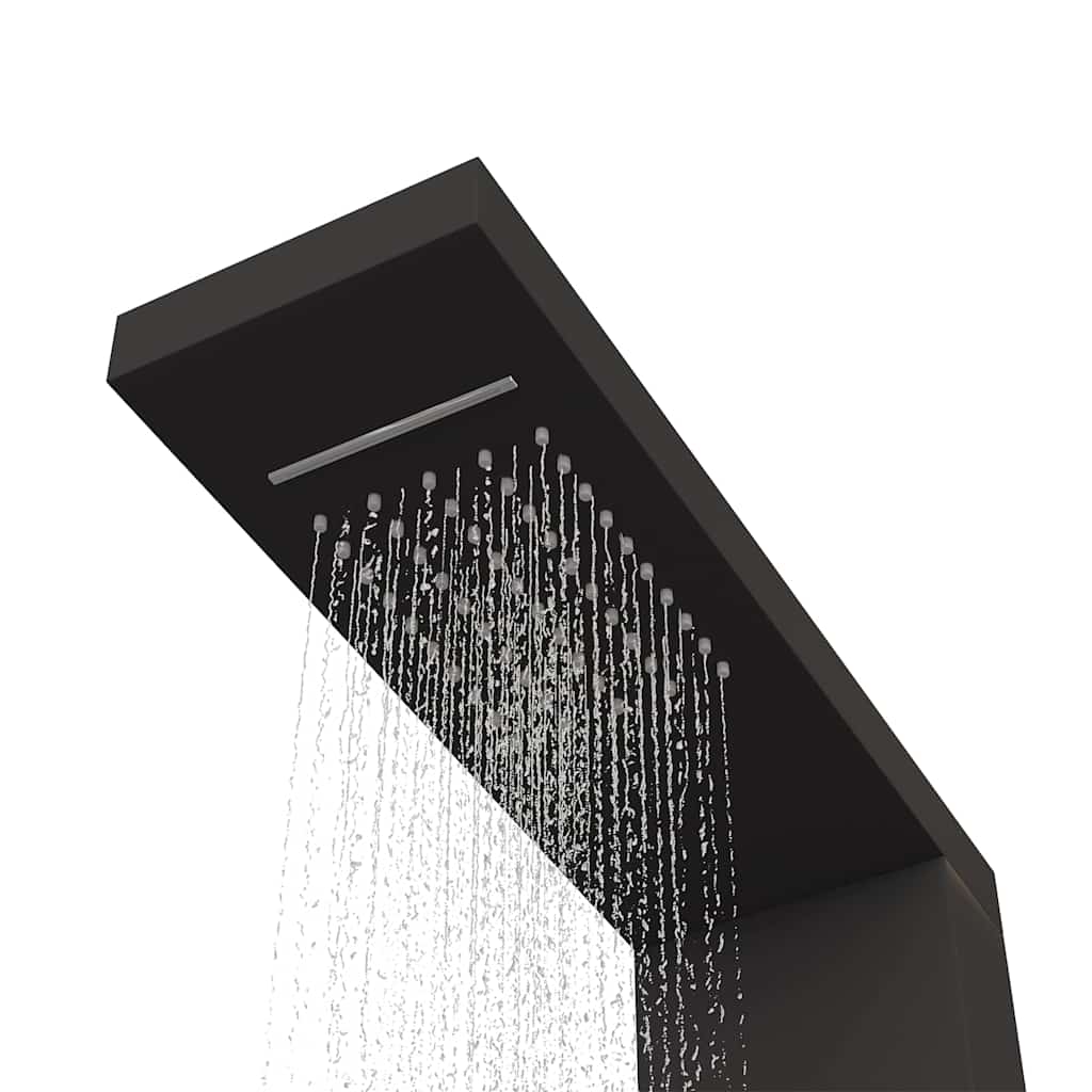 Dusjpanel aluminium svart