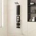 Dusjpanel glass 18x45,5x130 cm svart