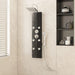 Dusjpanel glass 25x47,5x130 cm svart