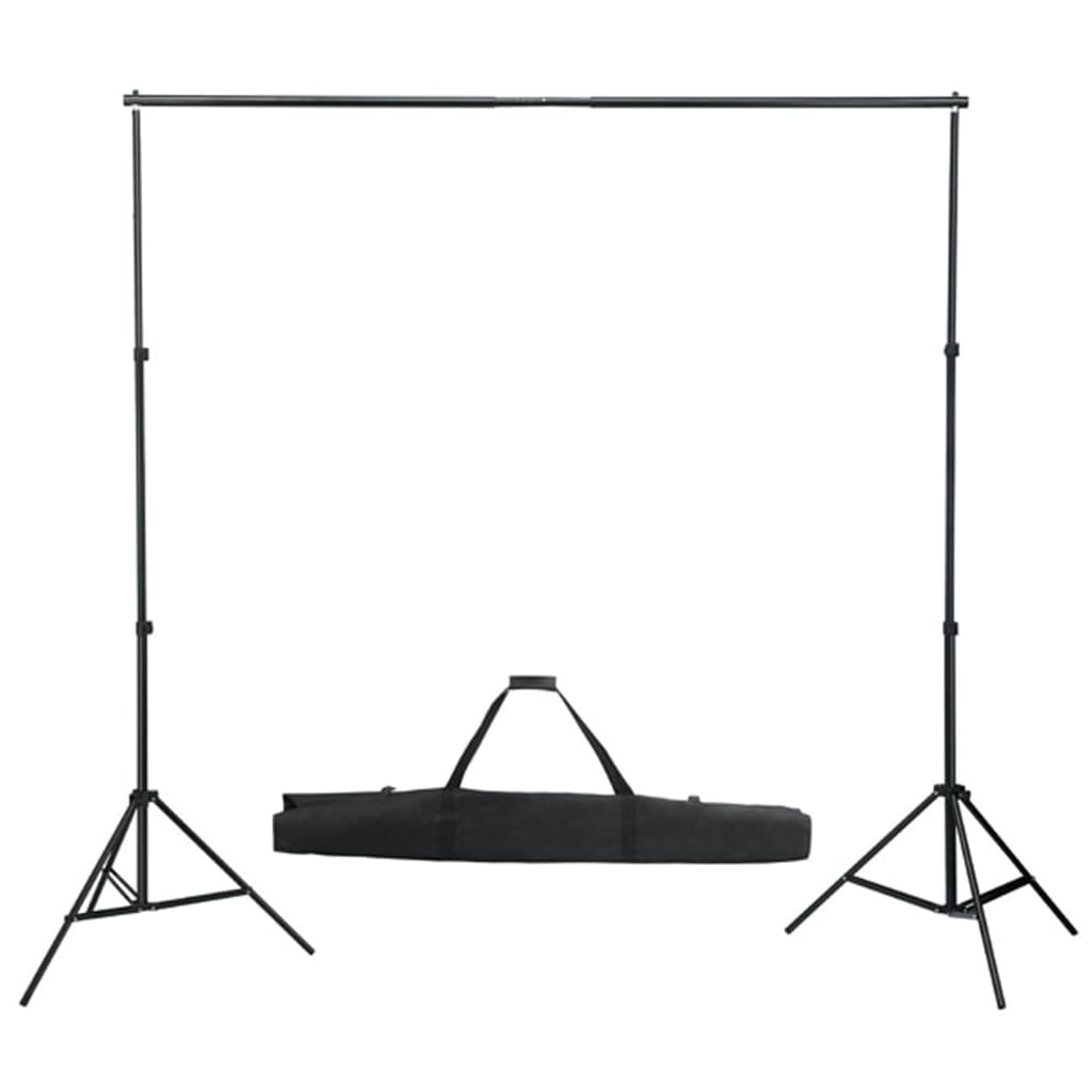 Fotostudiosett med lyssett, bakgrunn og reflektor