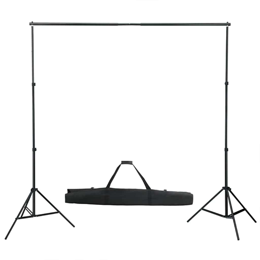 Fotostudiosett med lyssett, bakgrunn og reflektor
