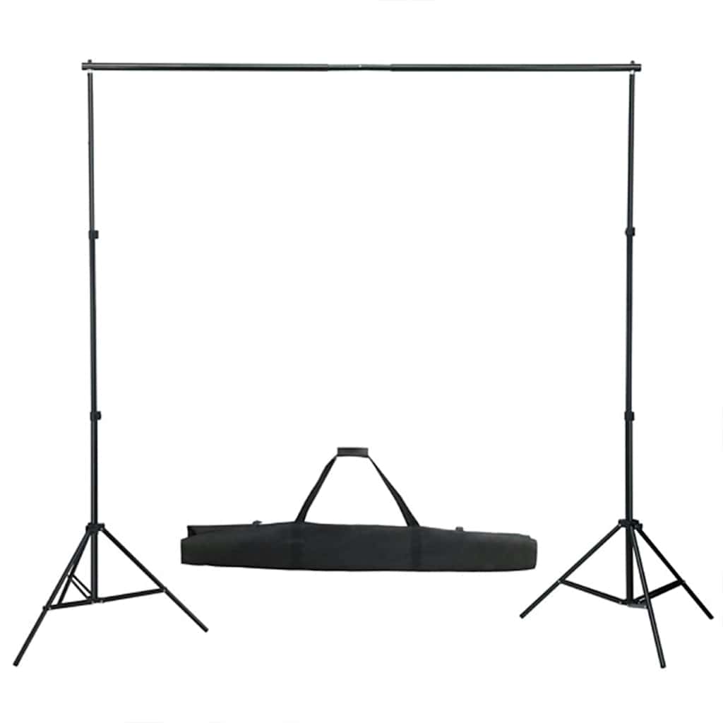 Fotostudiosett med lyssett, bakgrunn og reflektor