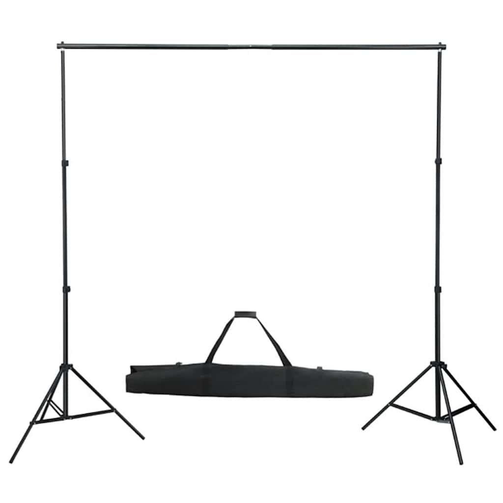 Fotostudiosett med lyssett, bakgrunn og reflektor