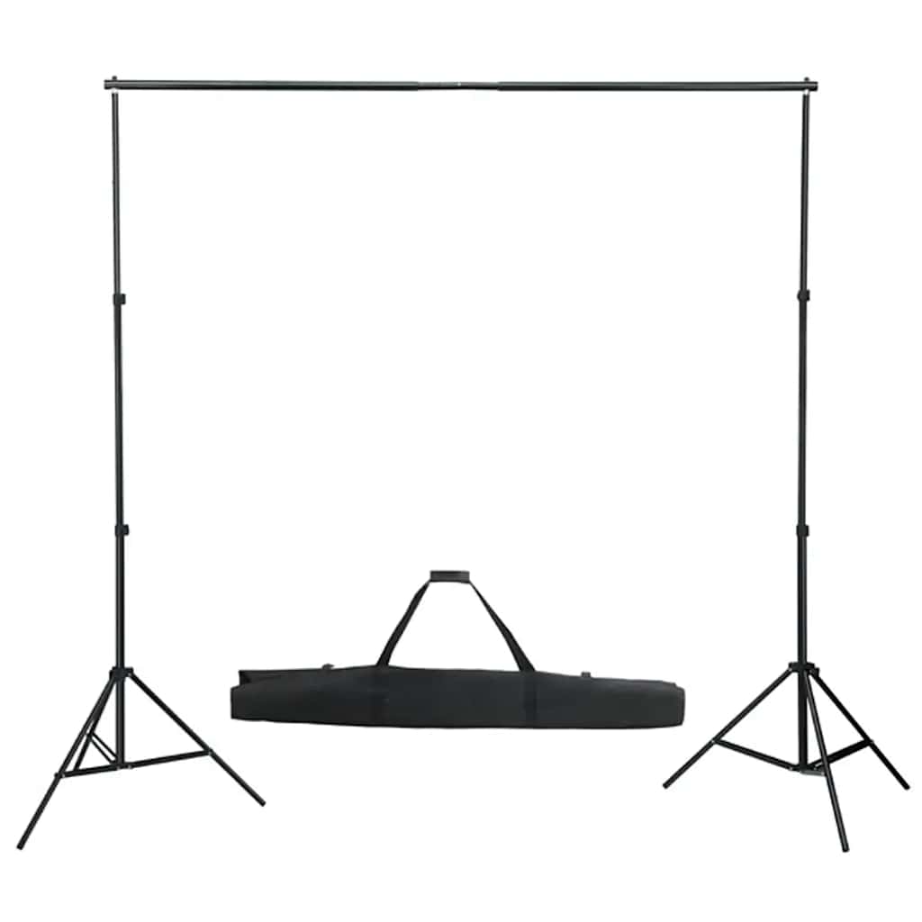Fotostudiosett med lyssett, bakgrunn og reflektor