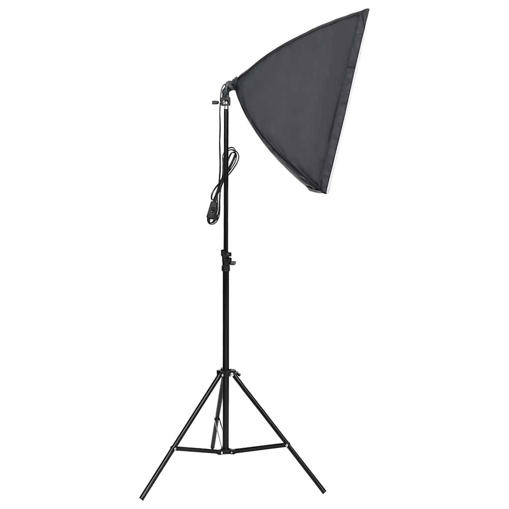Fotostudiosett med lyssett, bakgrunn og reflektor