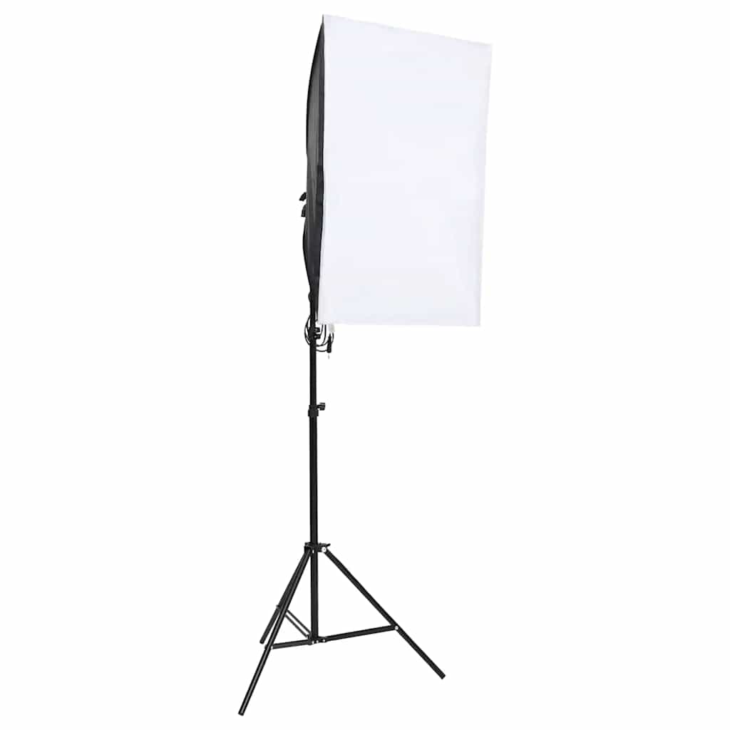 Fotostudiosett med lyssett, bakgrunn og reflektor