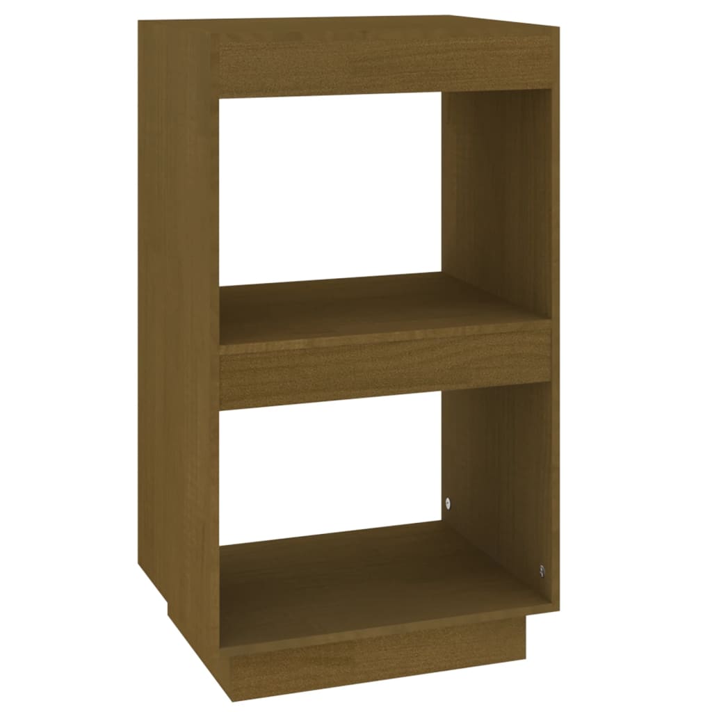 Bokhylle honningbrun 40x35x71 cm heltre furu