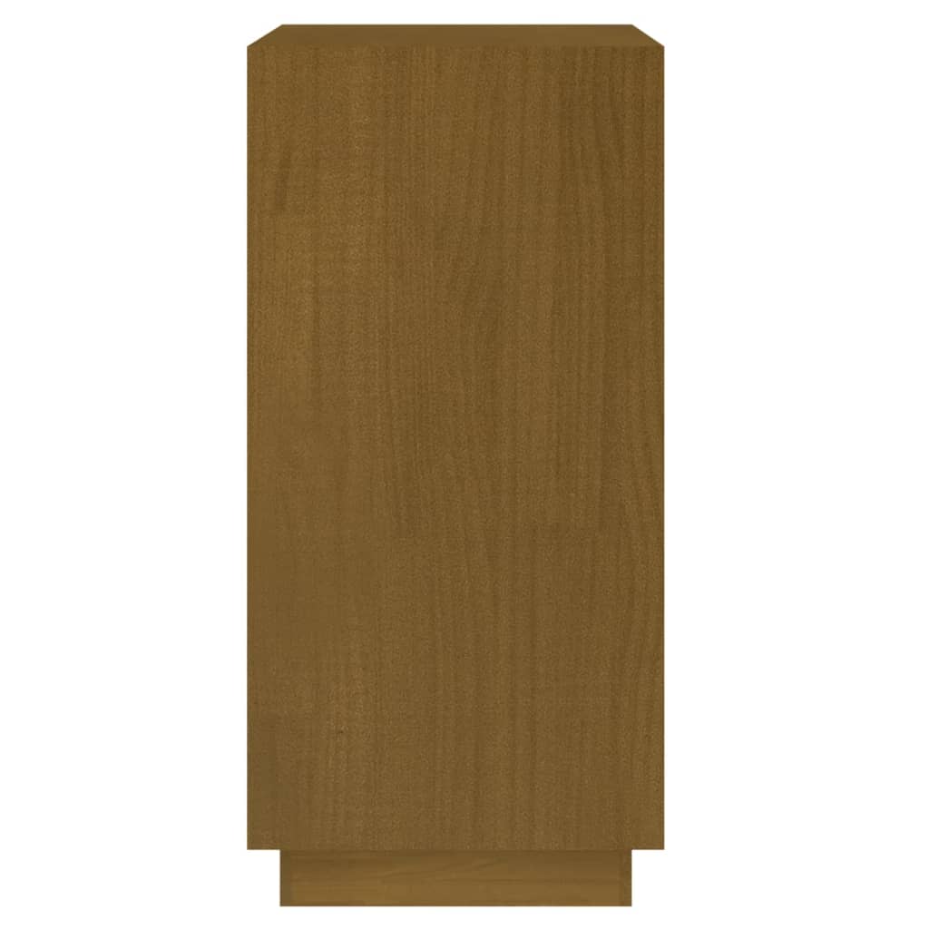 Bokhylle honningbrun 40x35x71 cm heltre furu