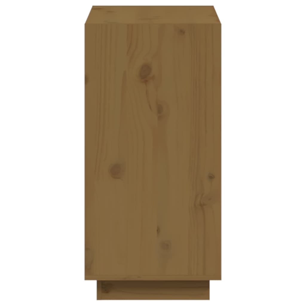 Bokhylle honningbrun 60x35x71 cm heltre furu