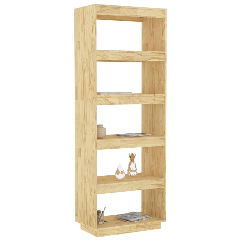 Bokhylle/romdeler 60x35x167 cm heltre furu