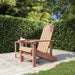 Adirondack hagestol HDPE brun vidaXL