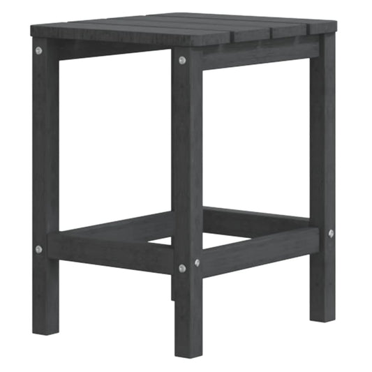 Adirondack hagebord antrasitt 38x38x46 cm HDPE vidaXL
