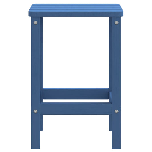 Adirondack hagebord havblå 38x38x46 cm HDPE