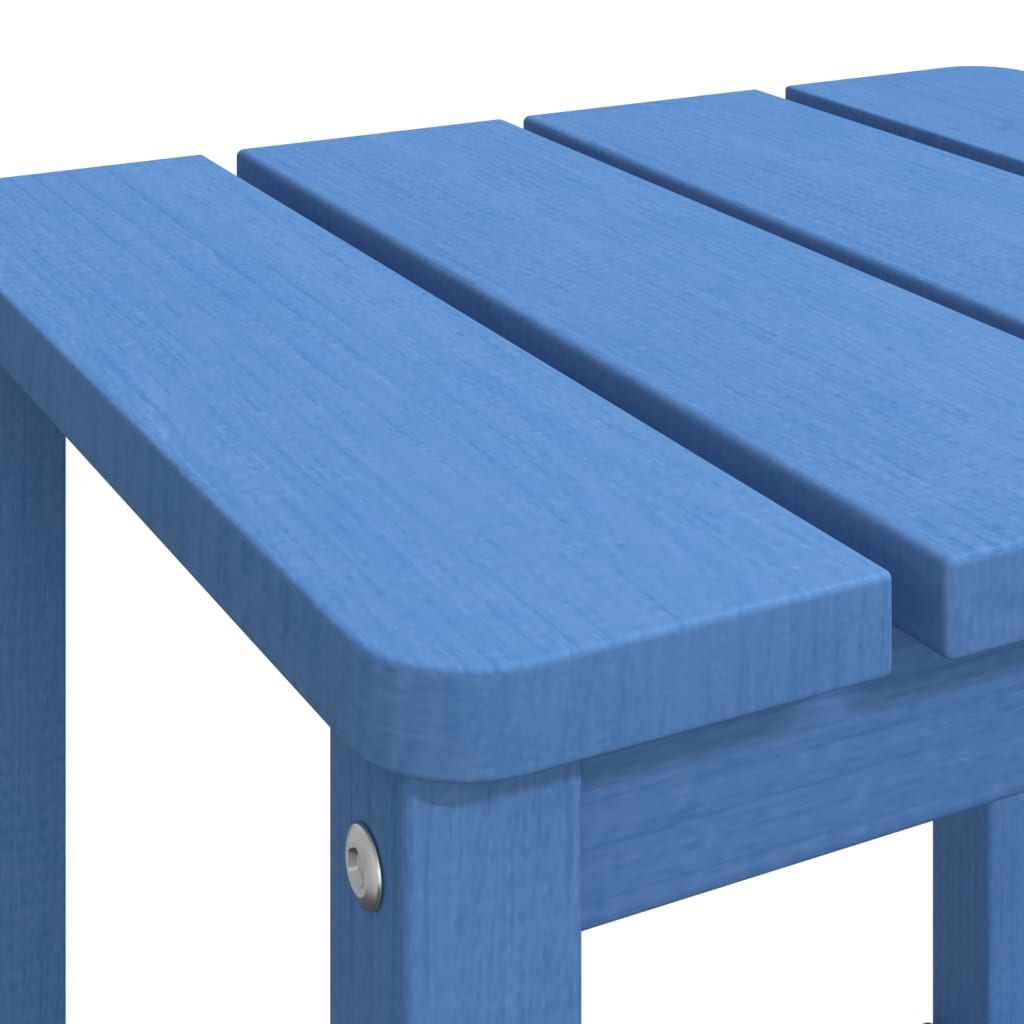 Adirondack hagebord havblå 38x38x46 cm HDPE