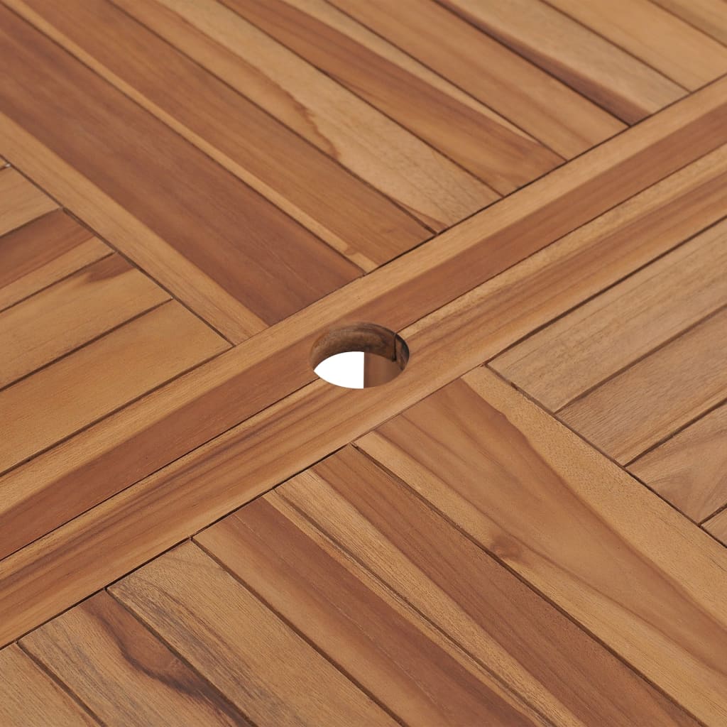 Utendørs spisebord Ø110x75 cm heltre teak