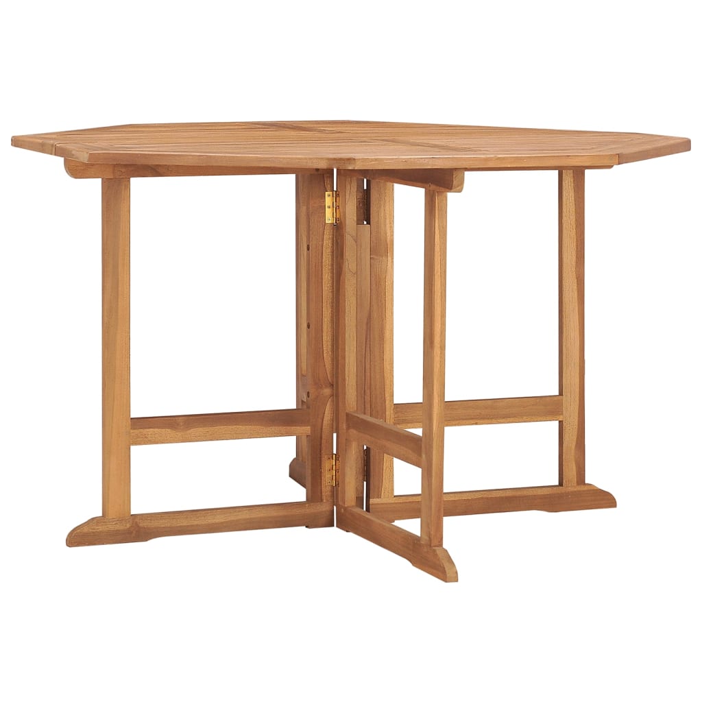 Sammenleggbart hagespisebord 110x110x75 cm heltre teak