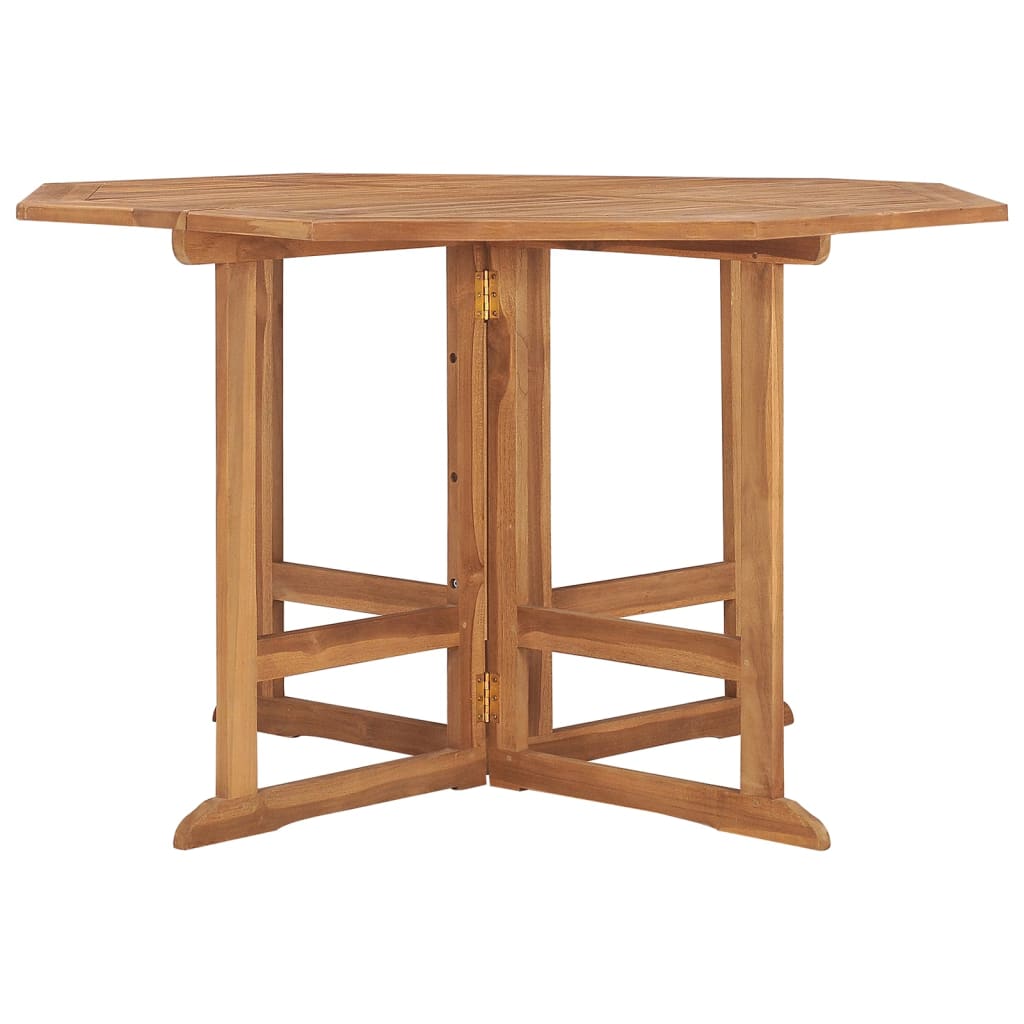 Sammenleggbart hagespisebord 110x110x75 cm heltre teak