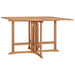 Sammenleggbart hagespisebord 110x110x75 cm heltre teak