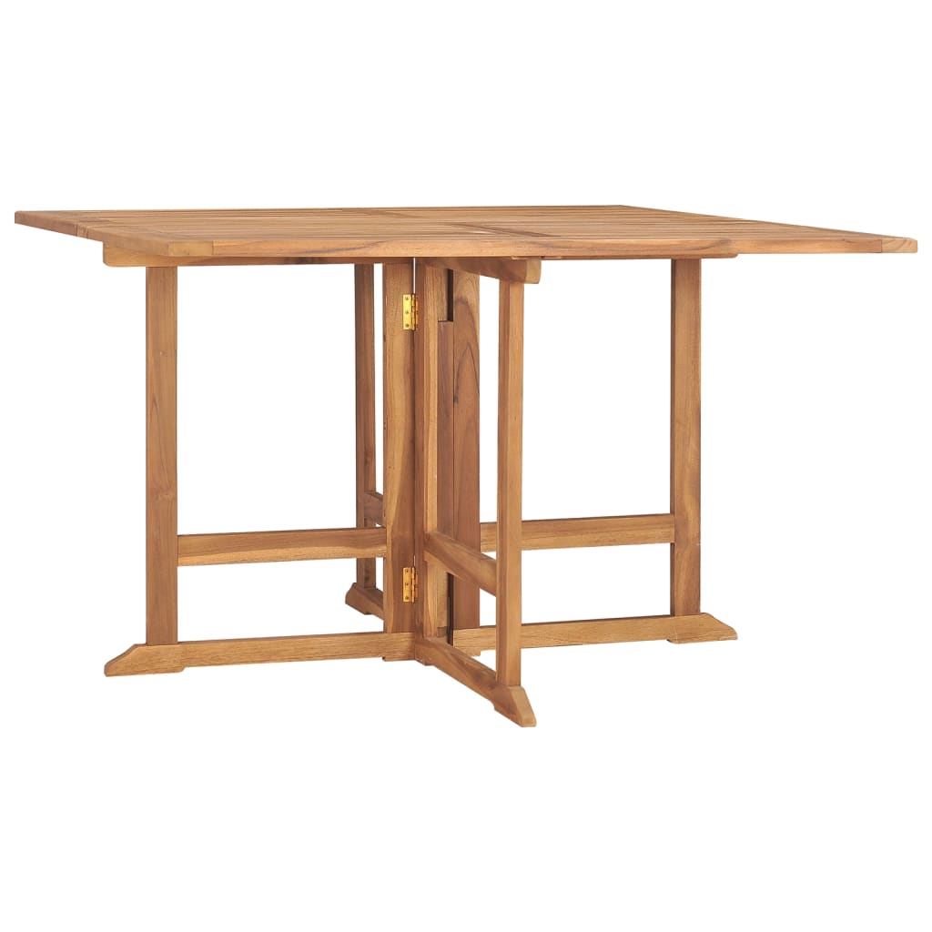 Sammenleggbart hagespisebord 110x110x75 cm heltre teak