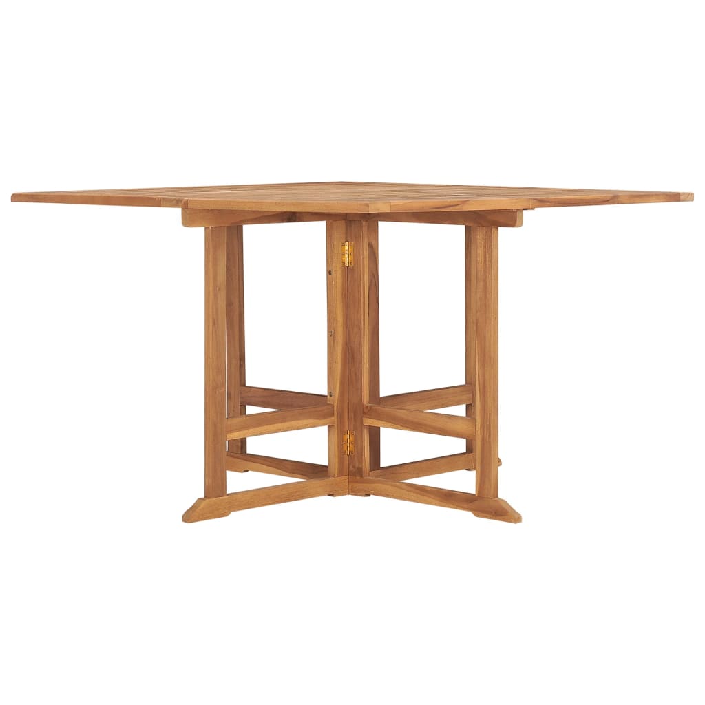 Sammenleggbart hagespisebord 110x110x75 cm heltre teak