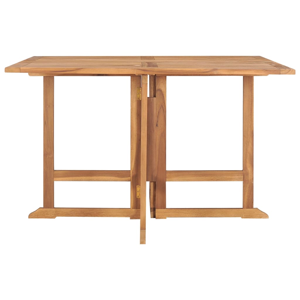 Sammenleggbart hagespisebord 110x110x75 cm heltre teak
