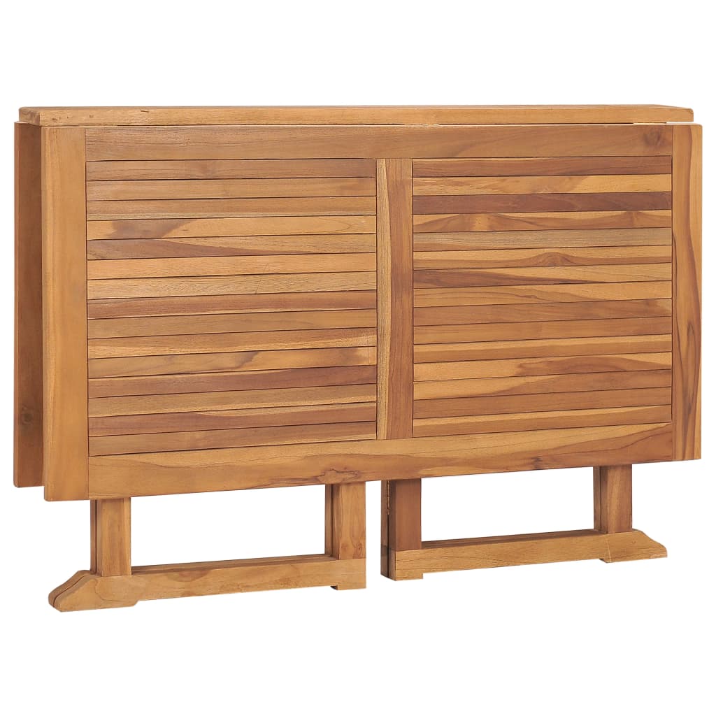 Sammenleggbart hagespisebord 110x110x75 cm heltre teak