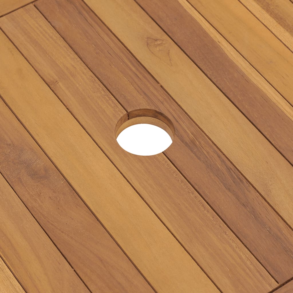 Servantskap for bad heltre teak 132x45x75 cm