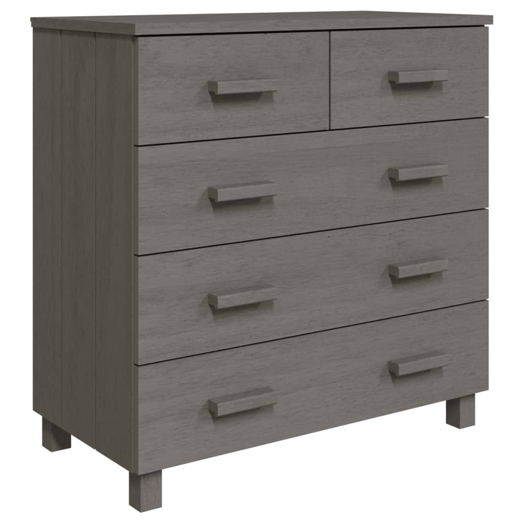 Skjenk HAMAR lysegrå 79x40x80 cm heltre furu