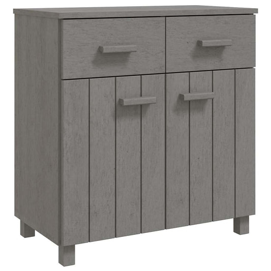 Skjenk HAMAR lysegrå 79x40x80 cm heltre furu