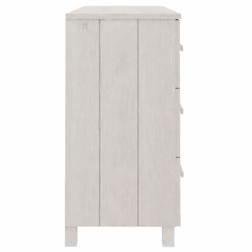 Skjenk HAMAR hvit 113x40x80 cm heltre furu