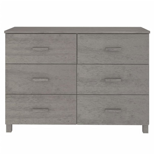 Skjenk HAMAR lysegrå 113x40x80 cm heltre furu
