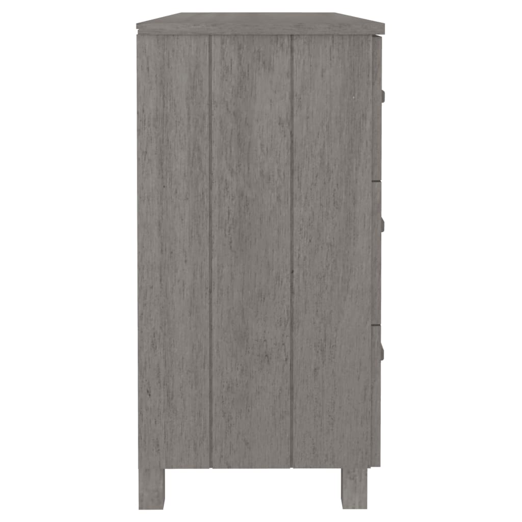 Skjenk HAMAR lysegrå 113x40x80 cm heltre furu