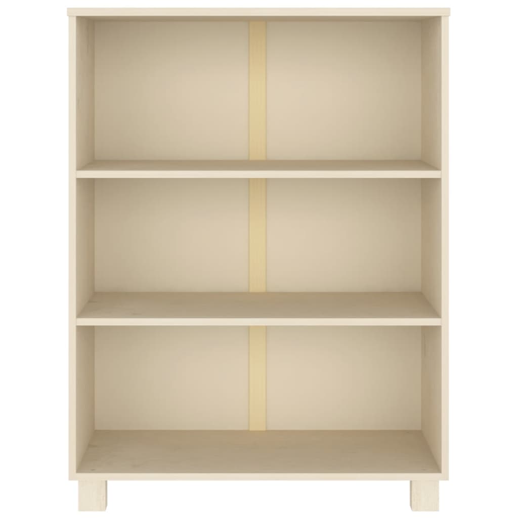 Bokhylle HAMAR honningbrun 85x35x112 cm heltre furu